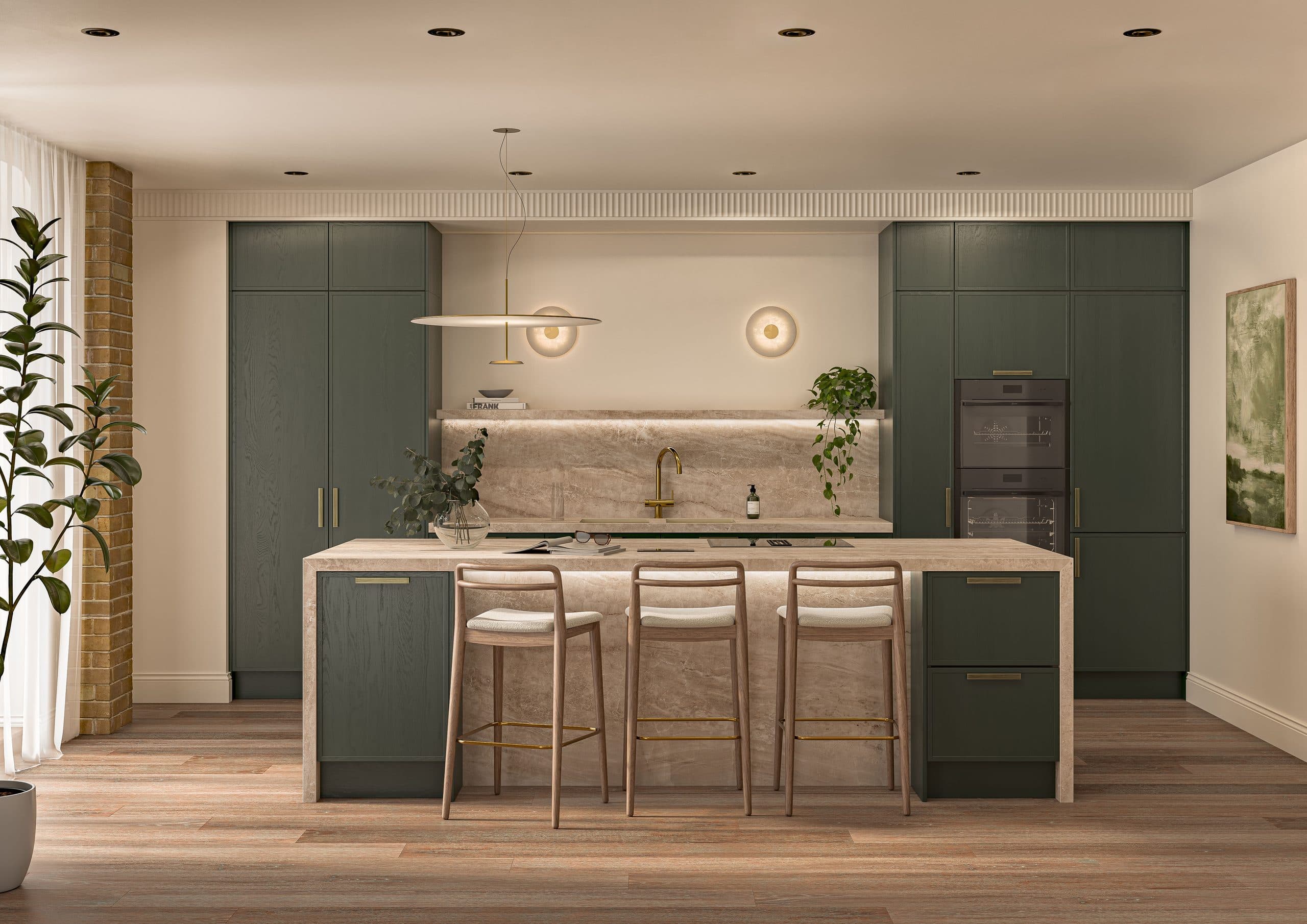 Aalborg micro shaker kitchen in Copse Green by Second Nature