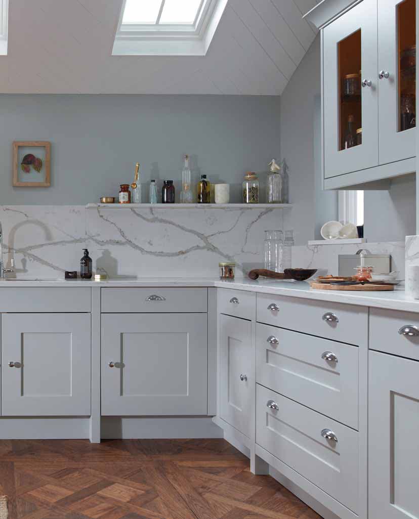 Fitzroy smooth painted shaker kitchen by Second Nature
