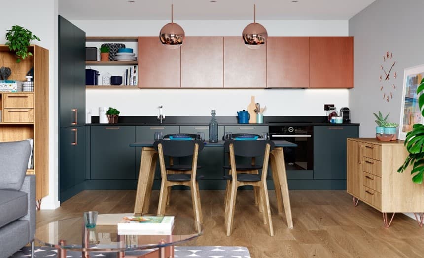 Bold kitchen colours
