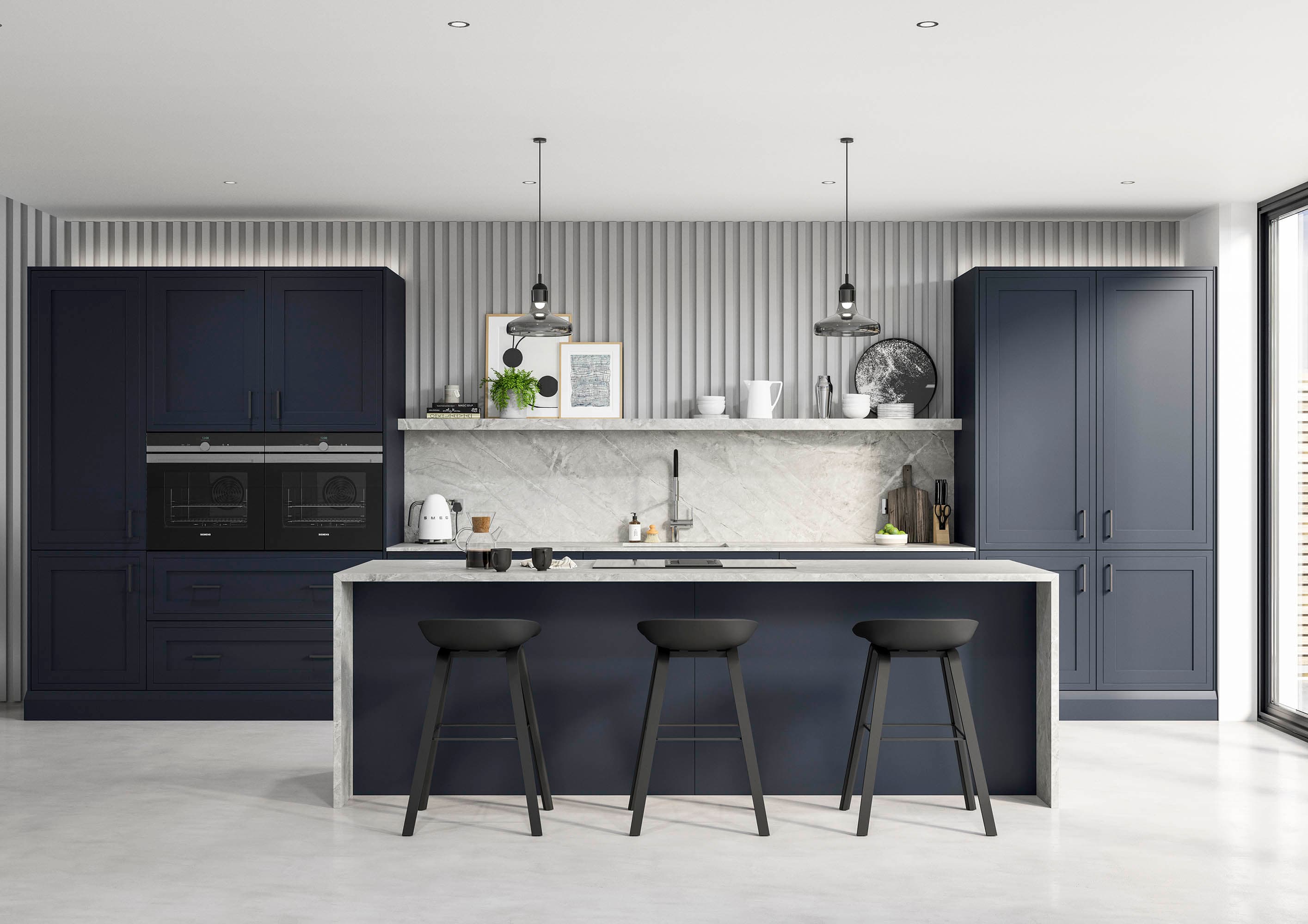 Ellesmere Slate Blue Shaker Kitchen