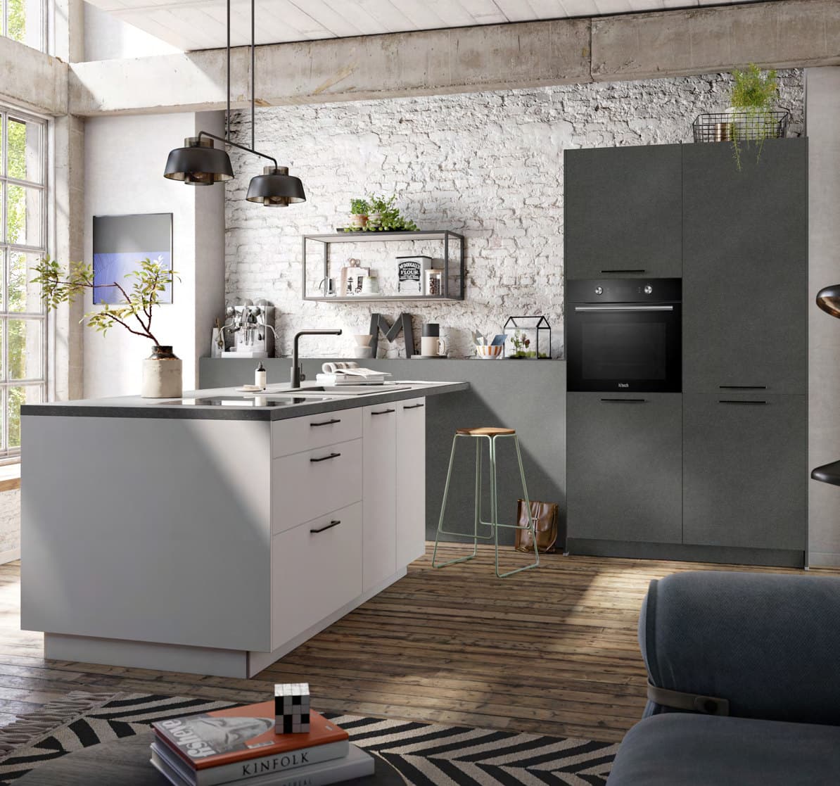 Hacker concept130 Top Soft matt lacquer kitchen