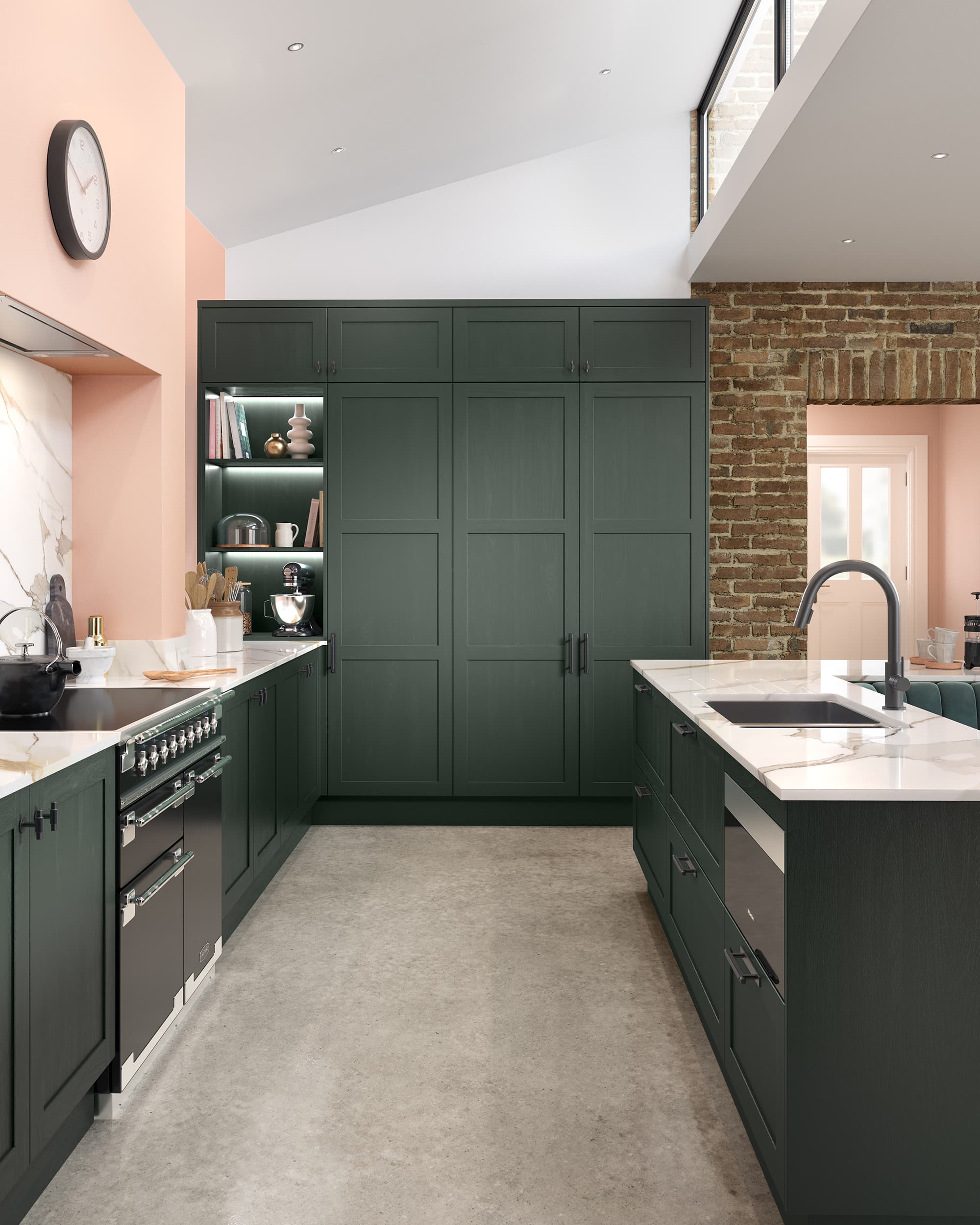 Aldana Shaker Kitchen Heritage Green