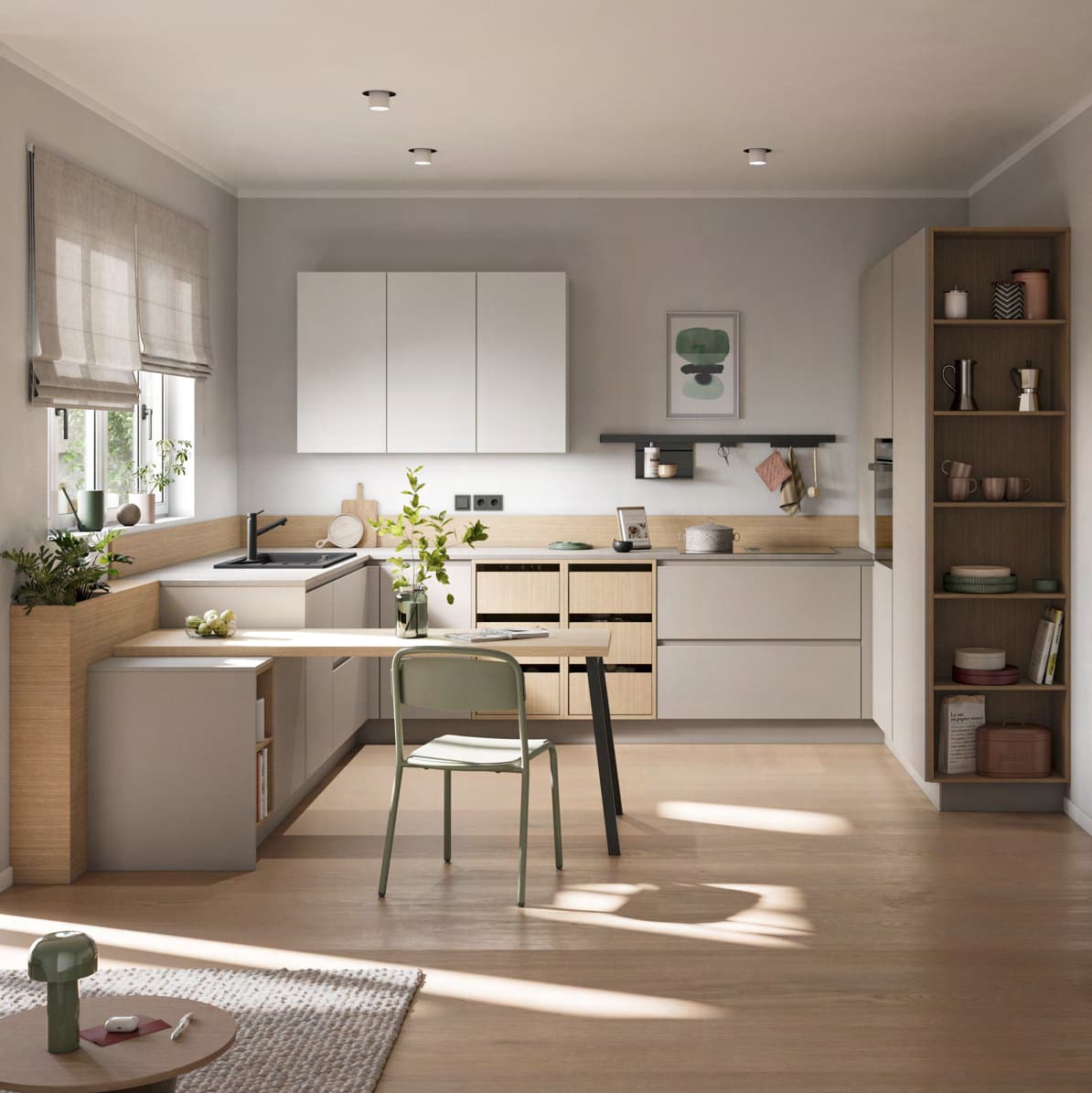 Hacker concept130 Aura HPL handleless kitchen
